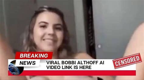 bobbi althoff leaks full video|Bobbi Althoff responds after x